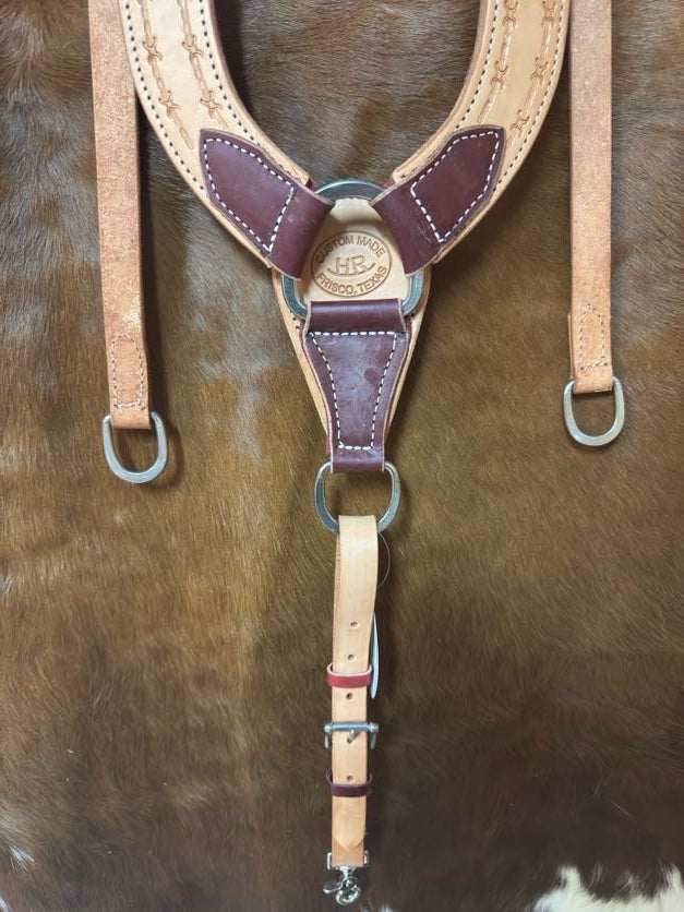 Heavy Pulling Trail Breast Collar | Premium Leather, USA Made