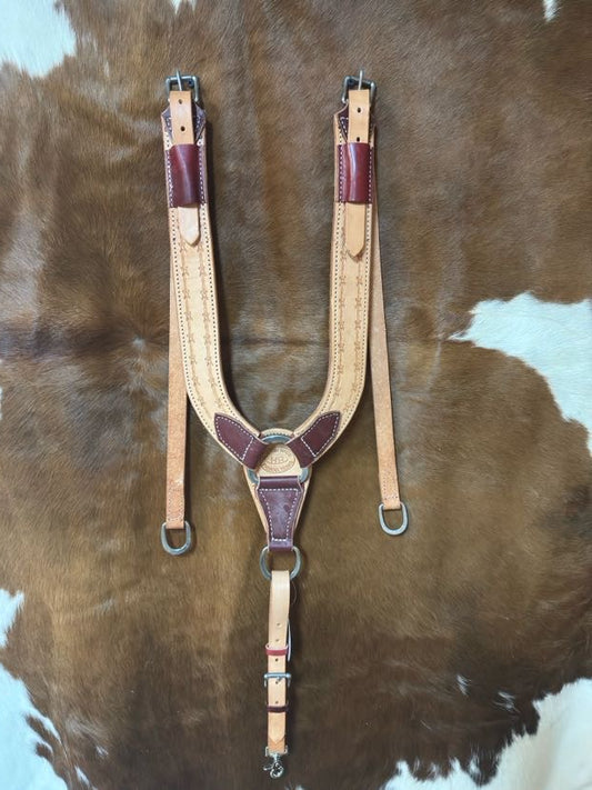 Heavy Pulling Trail Breast Collar | Premium Leather, USA Made