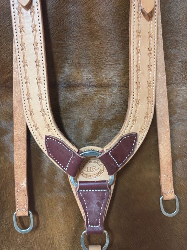 Heavy Pulling Trail Breast Collar | Premium Leather, USA Made