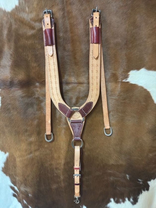 Heavy Pulling Trail Breast Collar | Premium Leather, USA Made