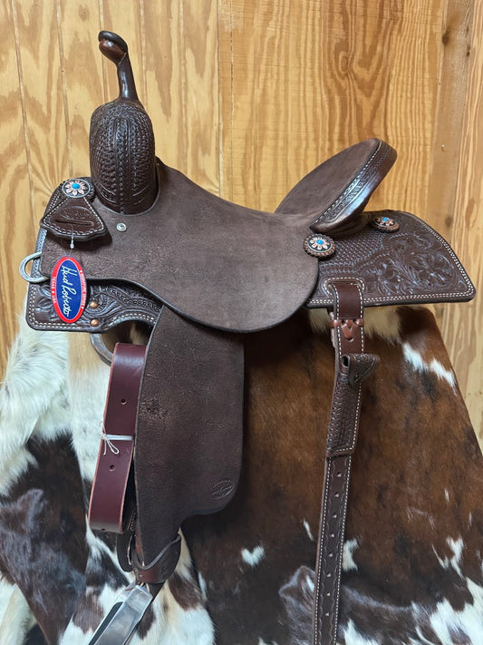 HR Barrel Racing Saddle Chocolate
