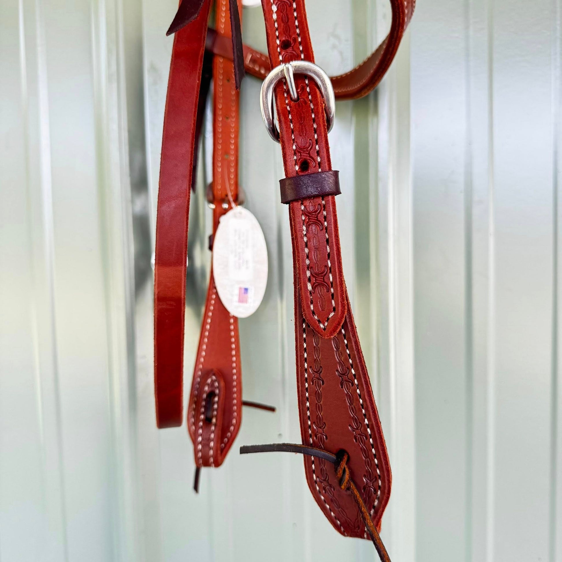 brown leather bridle cowboy